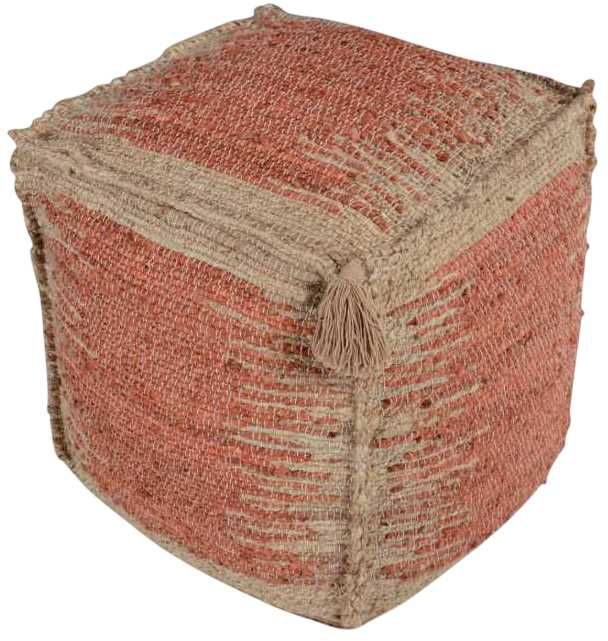 Steve Silver Co. Jafar Orange Pouf-1
