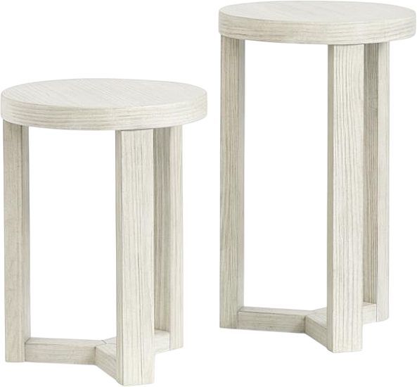 Magnussen Home® Refton 2-Piece Balboa Mist Nesting Accent Tables Set-2