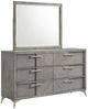Bernards Aries 4-Piece Gray Queen Panel Bedroom Set-2
