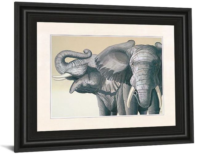 Classy Art Elephant by Peter Moustakas Framed Print Wall Art-1