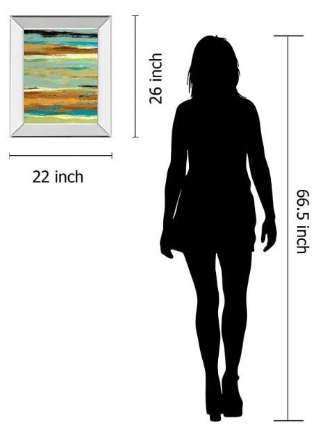 Classy Art Terra Firma I by Maria Donovan Mirror Framed Wall Art-2