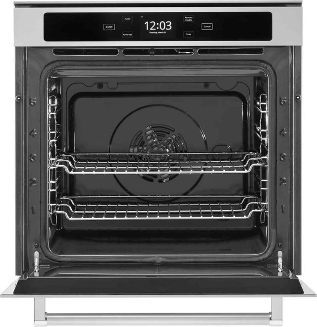 Four mural électrique simple de 24 po KitchenAid® de 2.9 pi³ - Acier inoxydable résistant aux traces de doigts-1