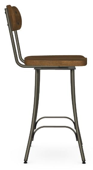 Amisco Customizable Bean Swivel Counter Stool-2