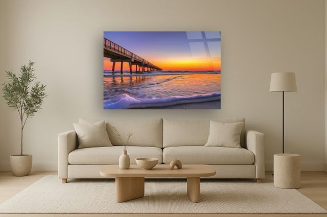 Classy Living Wonder Jacksonville Beach Pier Wall Art-1