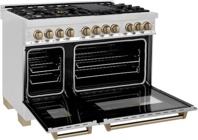 ZLINE Autograph Edition 48" Stainless Steel Pro Style Dual Fuel Range-3