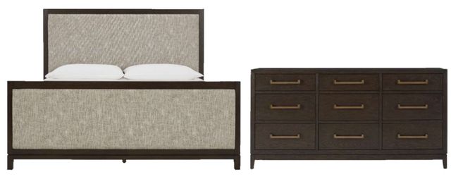 Signature Design by Ashley® Burkhaus 2-Piece Brown California King Panel Bed Set-0