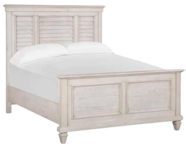 Magnussen Home® Newport Alabaster Queen Shutter Panel Headboard-2