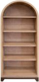 International Furniture Direct Natural Parota Brown Cappuccino Bookcase-1