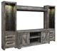 Signature Design by Ashley® Wynnlow 4-Piece Rustic Gray Entertainment Center-0