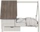 Westwood Design Lodge Cookies/Cream Youth Twin Panel Storage Bed with Half Roof and Window-4