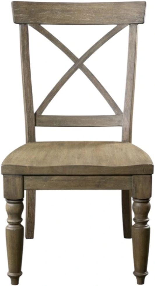 Riverside Furniture Sonora Snowy Desert X-Back Dining Side Chair-2