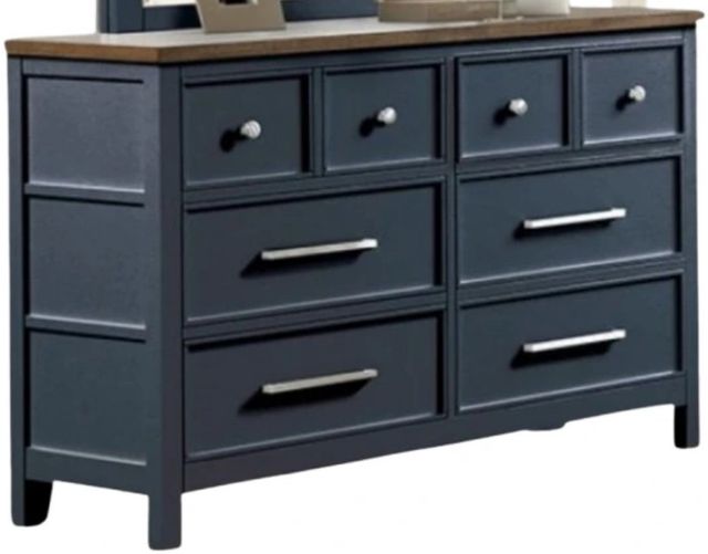 Furniture of America® Pinetop Blue/Dark Brown Dresser-0