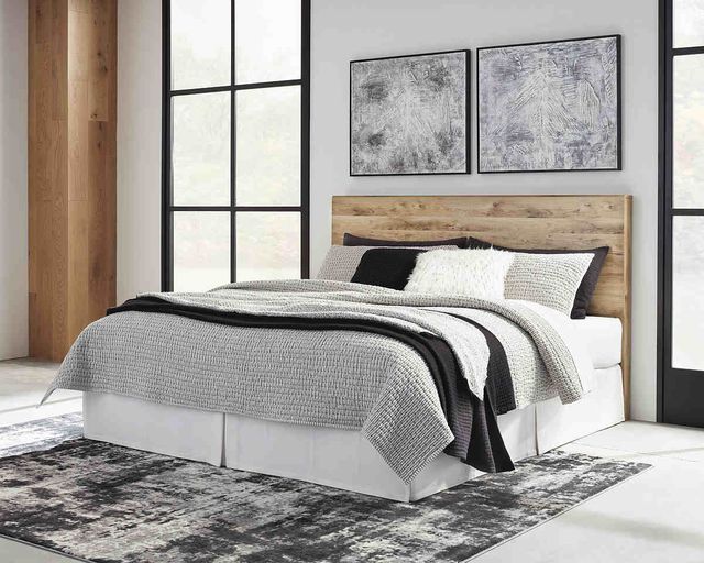 Signature Design by Ashley® Hyanna Tan King Panel Headboard-4