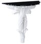Wildwood Lamps Roche Natural Black Console Table with White Base-0
