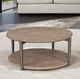 Furniture of America® Roros Natural Round Cocktail Table-1