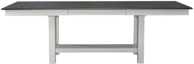 Liberty Furniture Brook Bay 7-Piece Carbon Gray/Textured White Optional Trestle Dining Table Set-2