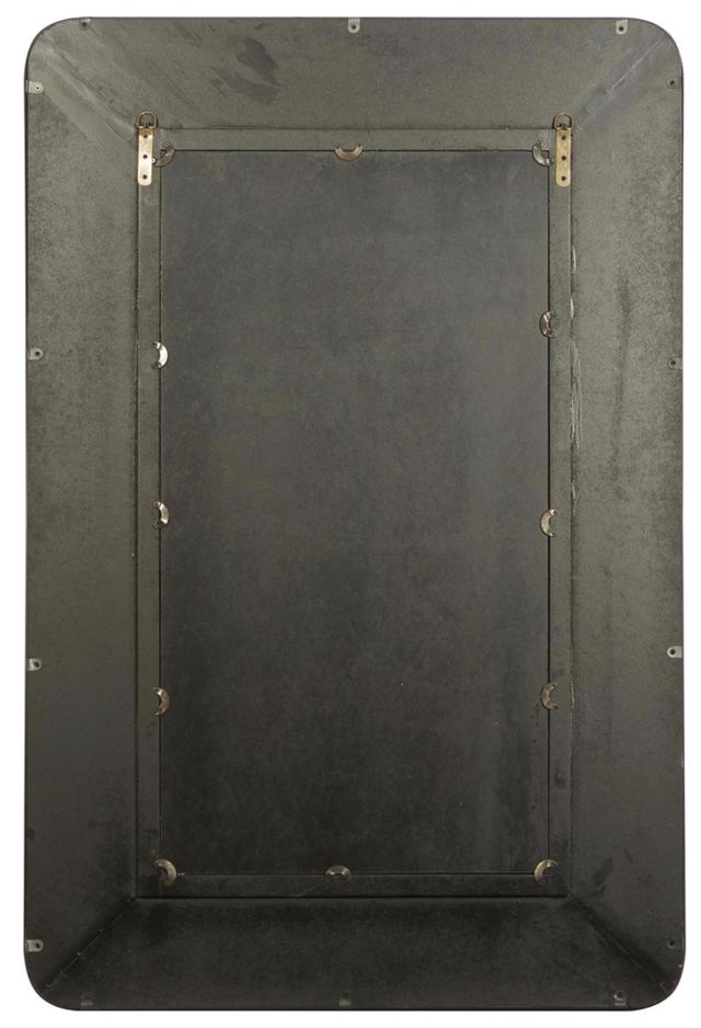 Deco Marche Brown 31” Wall Mirror with Netting Frame-2