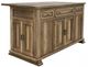 International Furniture Direct Marquez Brown Kitchen Island-0