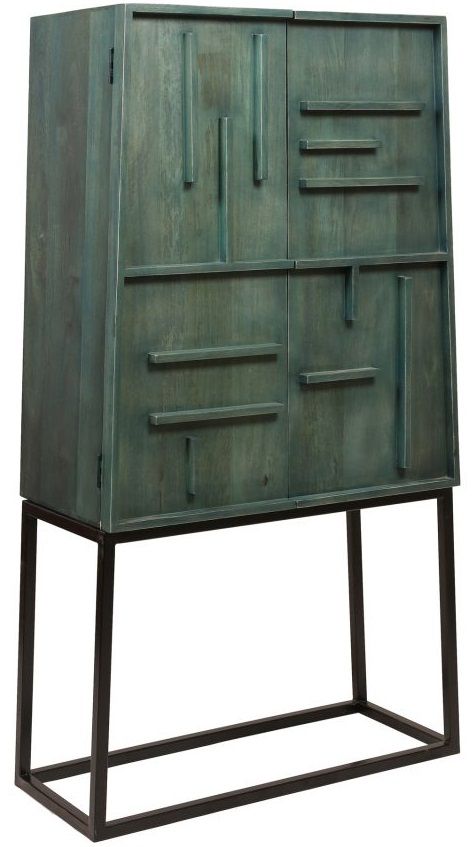 Moe's Home Collection Britton Green Cabinet-1