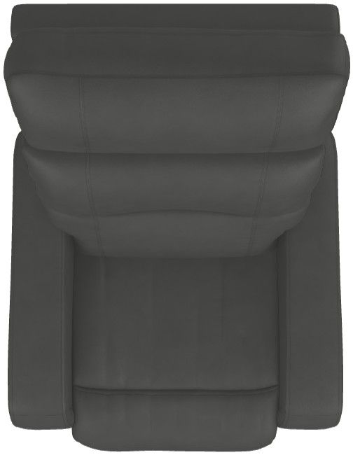 La-Z-Boy® Baron Blue Grey Leather Manual Rocking Recliner-5