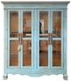 Million Dollar Rustic Antique Blue Accent Cabinet-0
