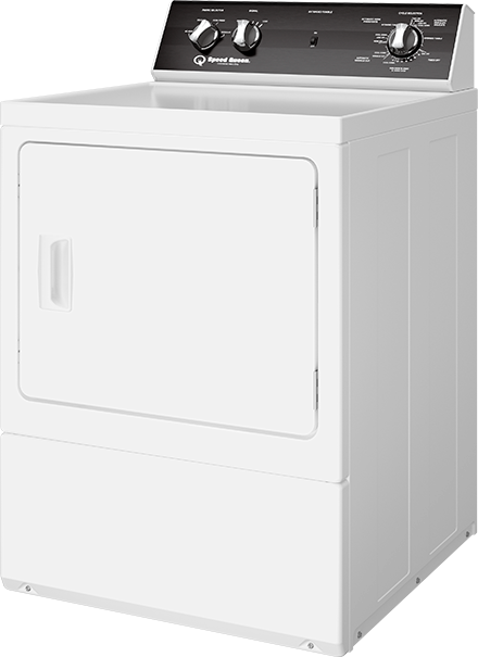 Speed Queen® 7.0 Cu. Ft. White Front Load Gas Dryer-2