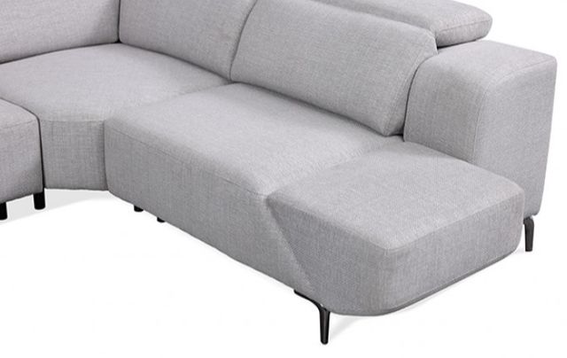 Furniture of America® Melancton 4-Piece Light Gray Power Sectional-3