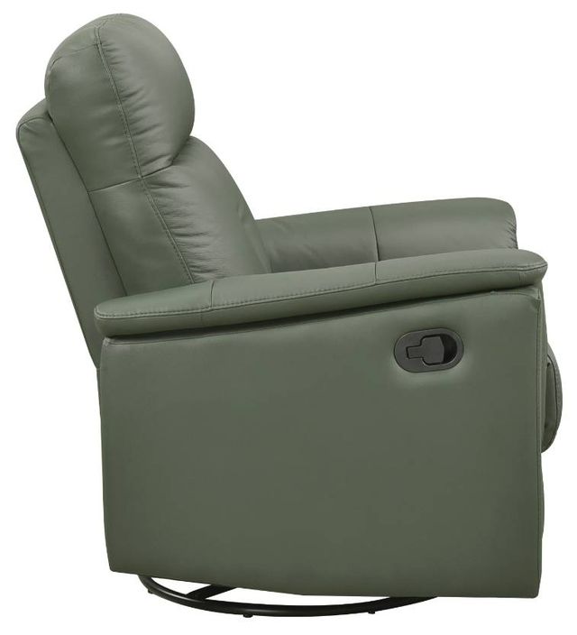 Homelegance® Bristow Green Manual Swivel Glider Reclining Chair-3