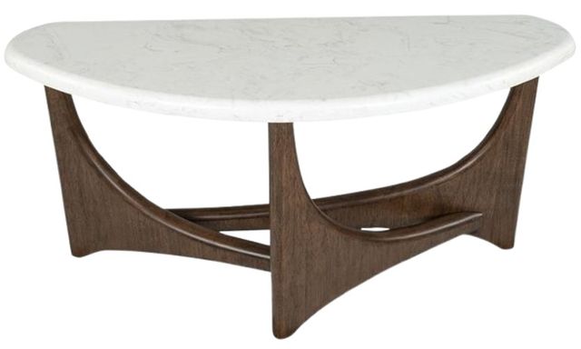 Magnussen Home® Arwen White Top Sofa Table with Turkish Coffee Base-2