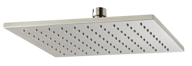 DXV Contemporary Brushed Nickel Slim Square Single Function 10" Showerhead-0