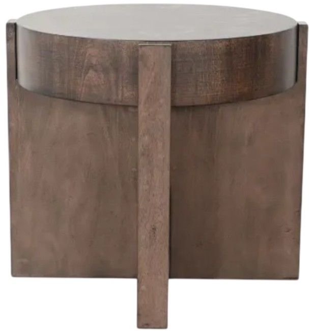 Sunny Designs™ Boise Tobacco Leaf End Table with Buckskin Base-2