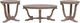 Liberty Furniture Greystone Mill 3- Piece Stone Whitewash Occasional Table Set (1-Cocktail 2-End Tables)-0