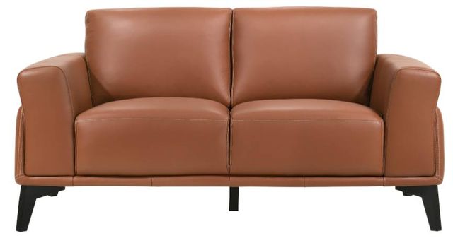 New Classic® Home Furnishings Como Terracotta Loveseat-1
