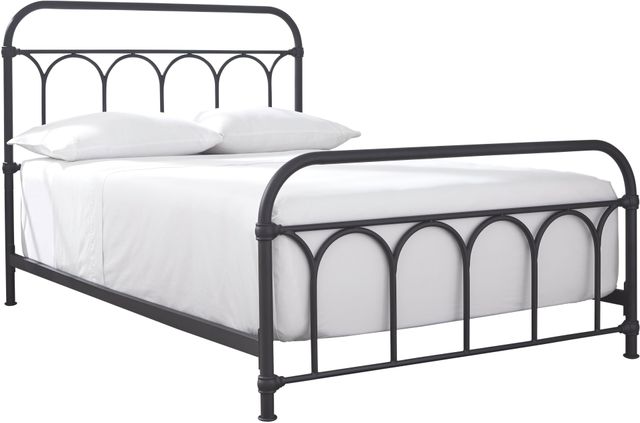Signature Design by Ashley® Nashburg Black Youth Full Metal Rod Bed-1
