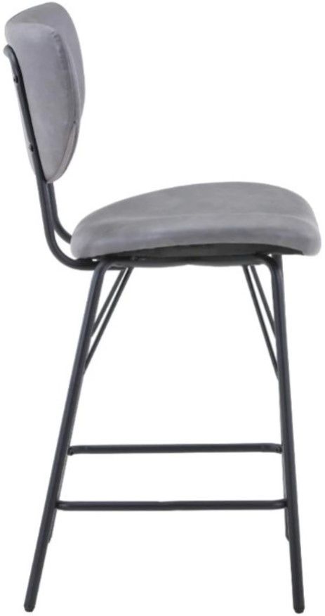 Jofran Inc. Urban Archive Owen Gray Upholstered Counter Stool-3