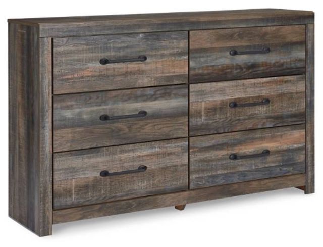 Signature Design by Ashley® Drystan 2-Piece Brown Rustic King Storage Bed Set-2