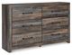Signature Design by Ashley® Drystan 2-Piece Brown Rustic King Storage Bed Set-2
