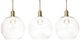 Harp & Finial® Luca Brass/Clear Glass Globes Small Chandelier-1