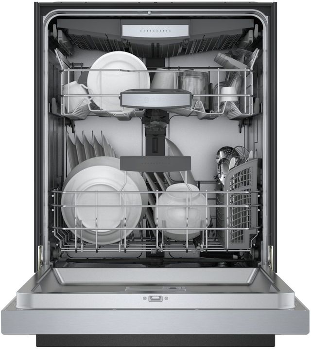 Bosch® 800 Series 24" Stainless Steel Front Control Built In Dishwasher-1