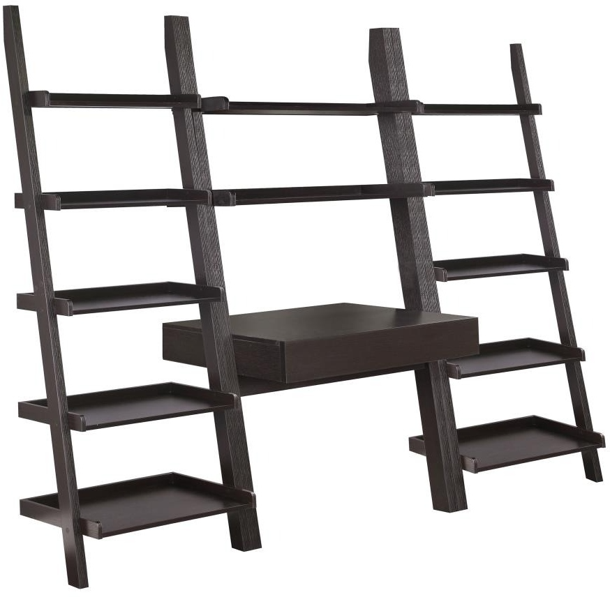 Coaster Bower 3 Piece Cappuccino Ladder Desk Set M H Appliance