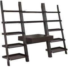 Coaster® Bower 3-Piece Cappuccino Ladder Desk Set