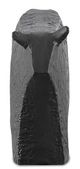 Currey & Company Sampson Textured Matte Black Small Bull-2