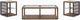 Liberty Furniture Bayhill Trellis 3-Piece Black/Clear/Honey Occasional Table Set-0