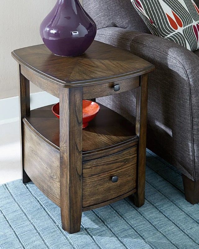 Hammary® Primo Graphite Square Chairside Table-1
