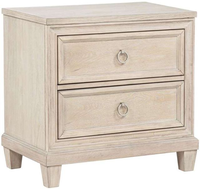 Coaster® Pembroke 4-Piece Cream/Washed Oak California King Panel Bedroom Set-4