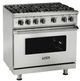 Viking® 5 Series 36" Pure White Pro Style Liquid Propane Gas Range-1