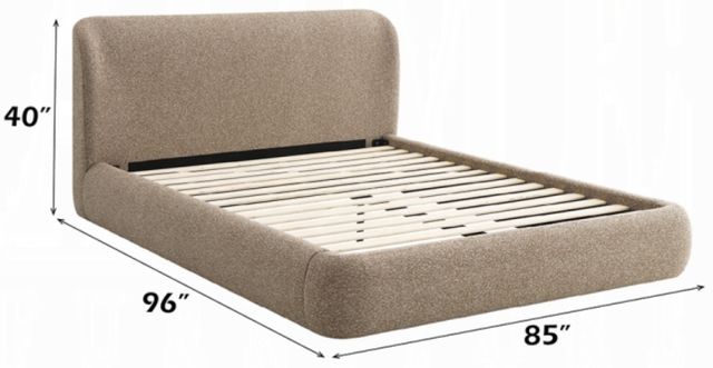 ACME Furniture Erica Dark Beige Eastern King Panel Bed-2