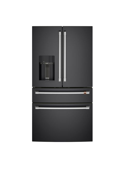 Café™ 36" 27.6 Cu. Ft. ENERGY STAR® Matte Black 4-Door French Door Refrigerator-0