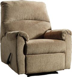 Signature Design by Ashley® Nerviano Mocha Manual Zero Wall Recliner
