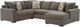 Signature Design by Ashley® Rosston 3-Piece Espresso U-Shaped Sectional and Chaise-0